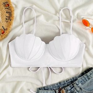 Seashell Push-Up Bikini Top